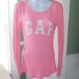 [GAP] 🩷 Pink And White Long Sleeve Thermal